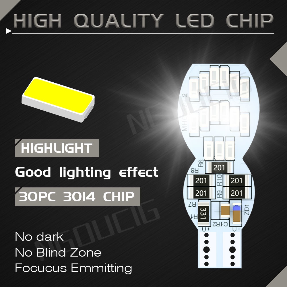 Bóng Đèn LED T10 W5W WY5W 3014 501 194 Chuyên Dụng Dành Cho Xe Mô Tô