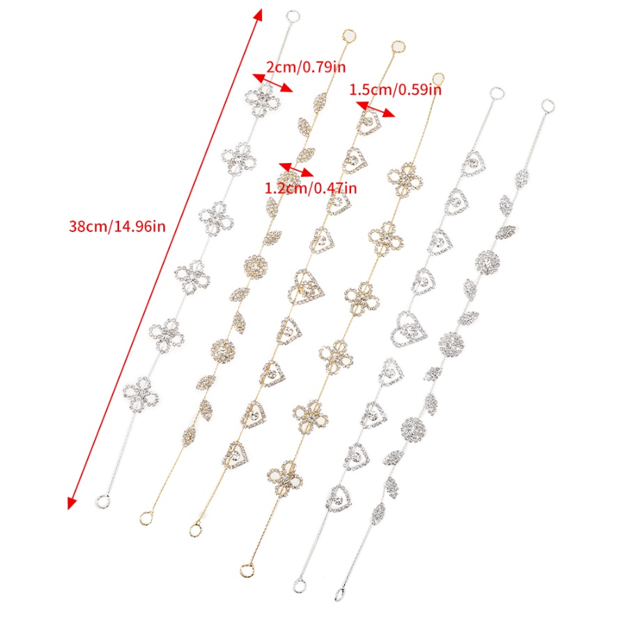 Băng Đô Cài Tóc Hình Hoa Đính Kim Cương Giả Kiểu Hàn Quốc Cho Nữ