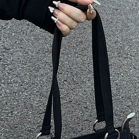 Niche Túi Xách Đeo Dưới Cánh Tay Phối Dây Xích Cao Cấp Phong Cách Mới Cho Nữ