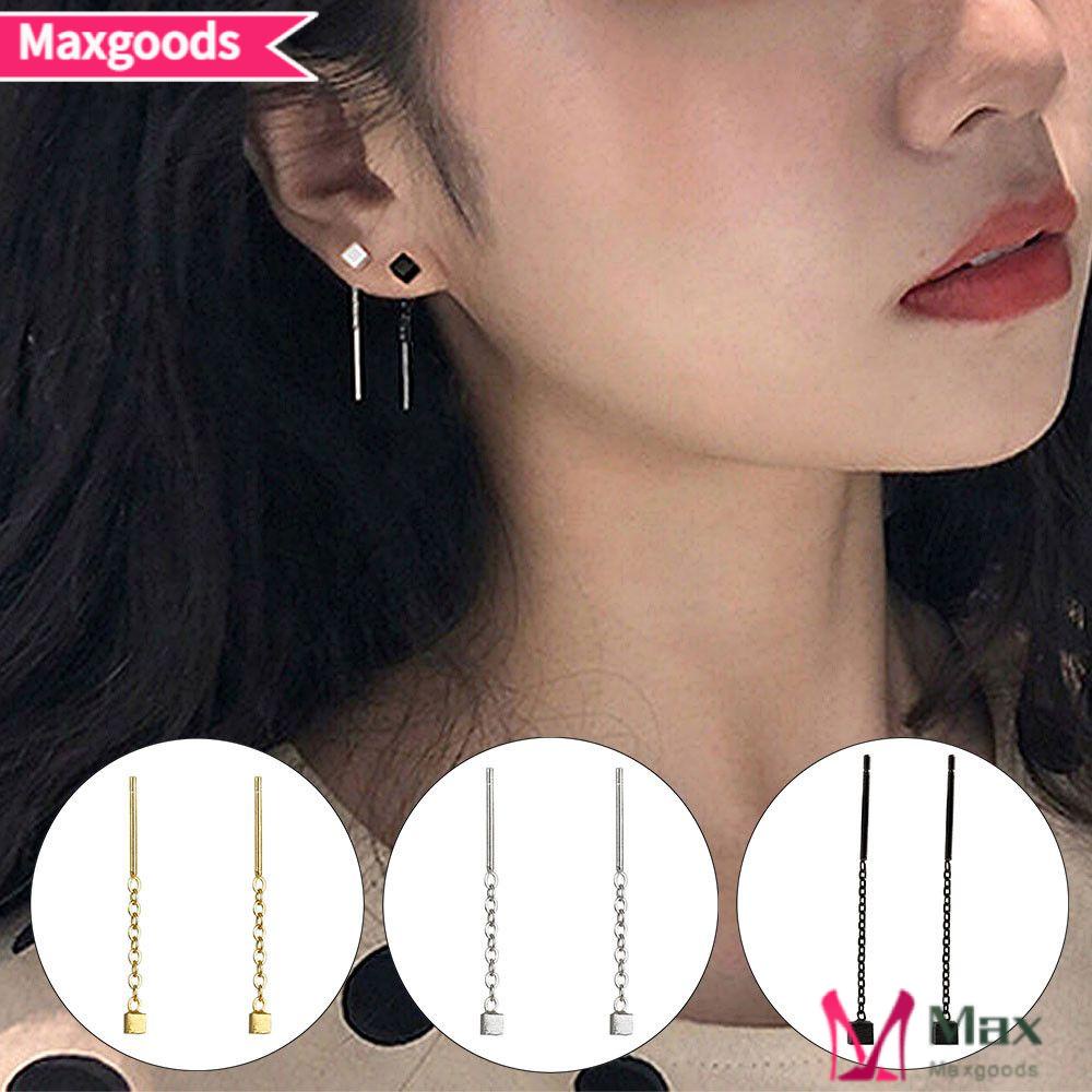 Bông Tai Dáng Dài Thiết Kế Tối Giản Thời Trang Cho Nữ