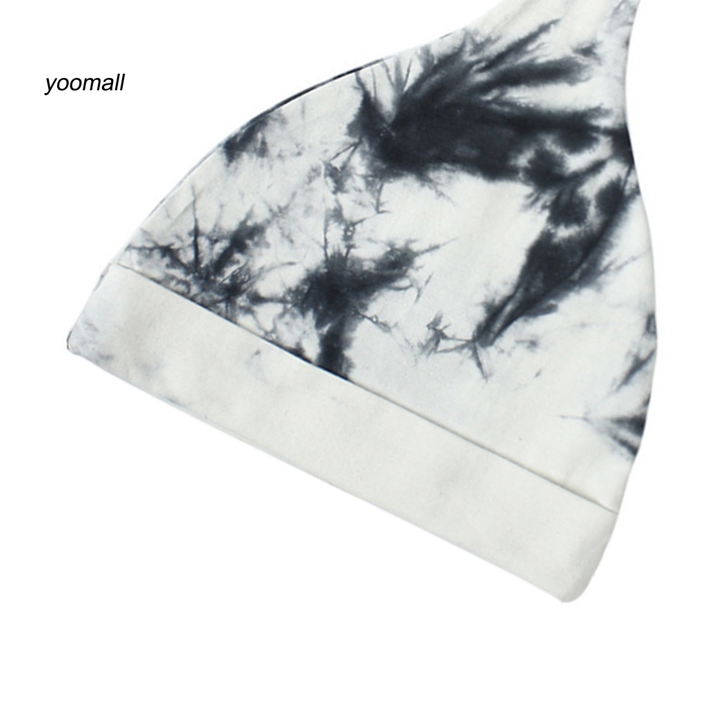 Mũ Beanie Nhuộm Màu Đuôi Cá Co Giãn Chống Mài Mòn Cho Bé Sơ Sinh