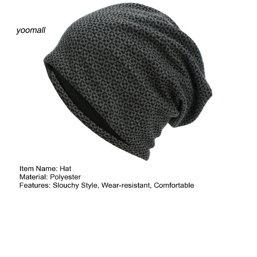 Mũ Beanie Trùm Đầu Giữ Ấm Mùa Đông Thoải Mái Co Giãn Tốt Một Kích Thước Cho Nam Nữ
