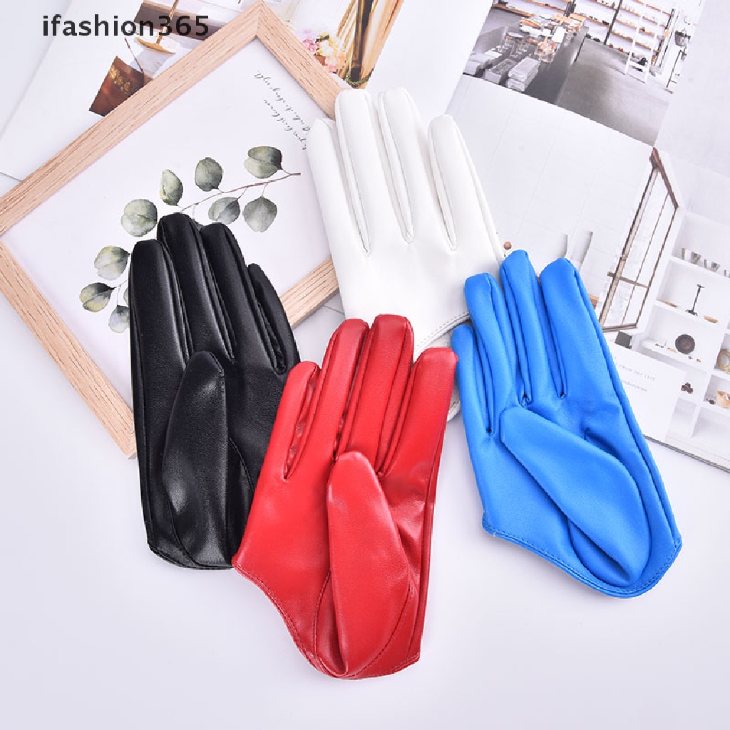 Găng Tay Da PU Hở Ngón Thời Trang Đi Tiệc Cho Nữ ifashion365