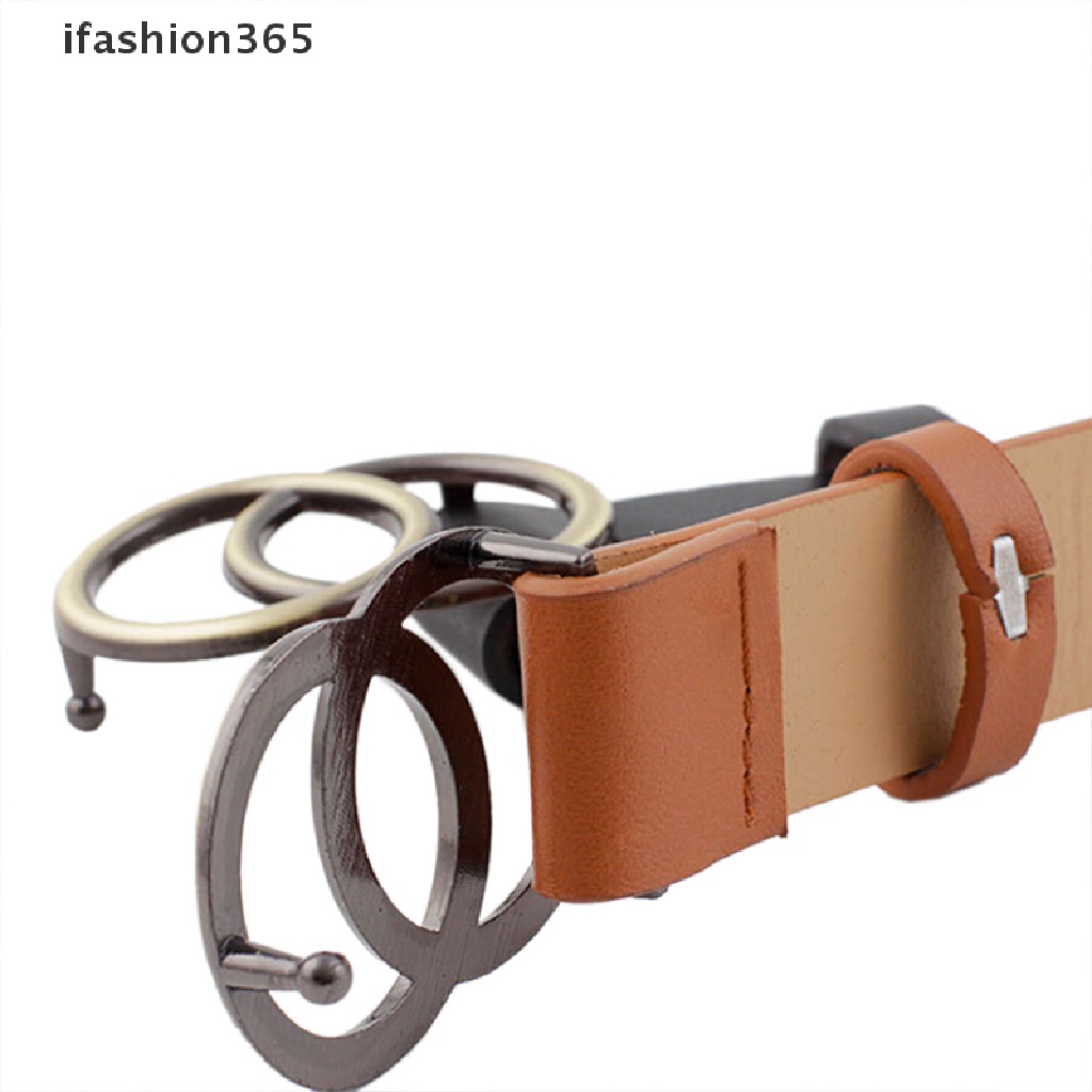 Thắt Lưng Da Khóa Tròn Kim Loại Thời Trang Cho Nữ ifashion365