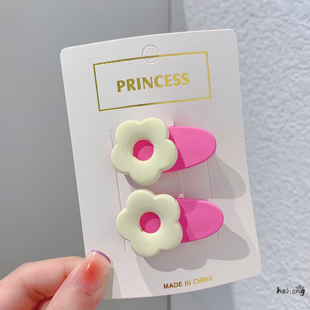 Kẹp Vịt Bằng Acrylic Hình Hoa Dễ Thương Cho Bé Gái