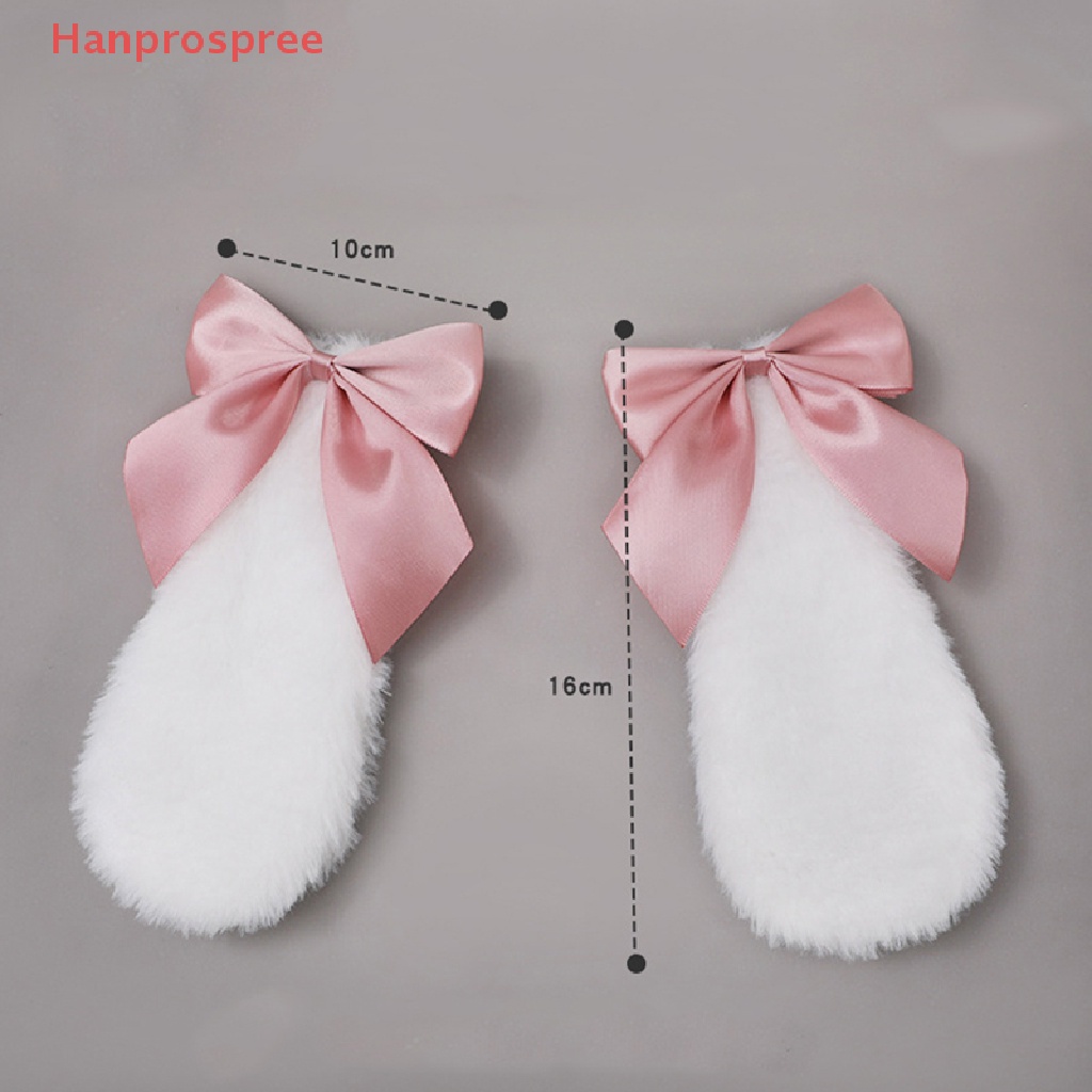 Kẹp Tóc Nơ Tai Thỏ Dễ Thương Phong Cách Lolita