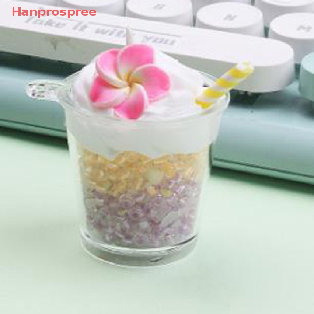 Hanprospree > Móc Khóa Ly Tròn Màu Trơn Phát Sáng Hình Hoa Đào Hoạt Hình DIY