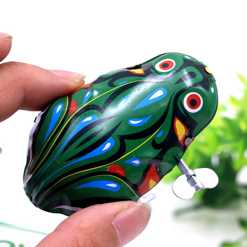 Đồ Chơi Hình Con Ếch Nhảy Sử Dụng Dây Cót Vui Nhộn Cho Trẻ Mẫu Giáo