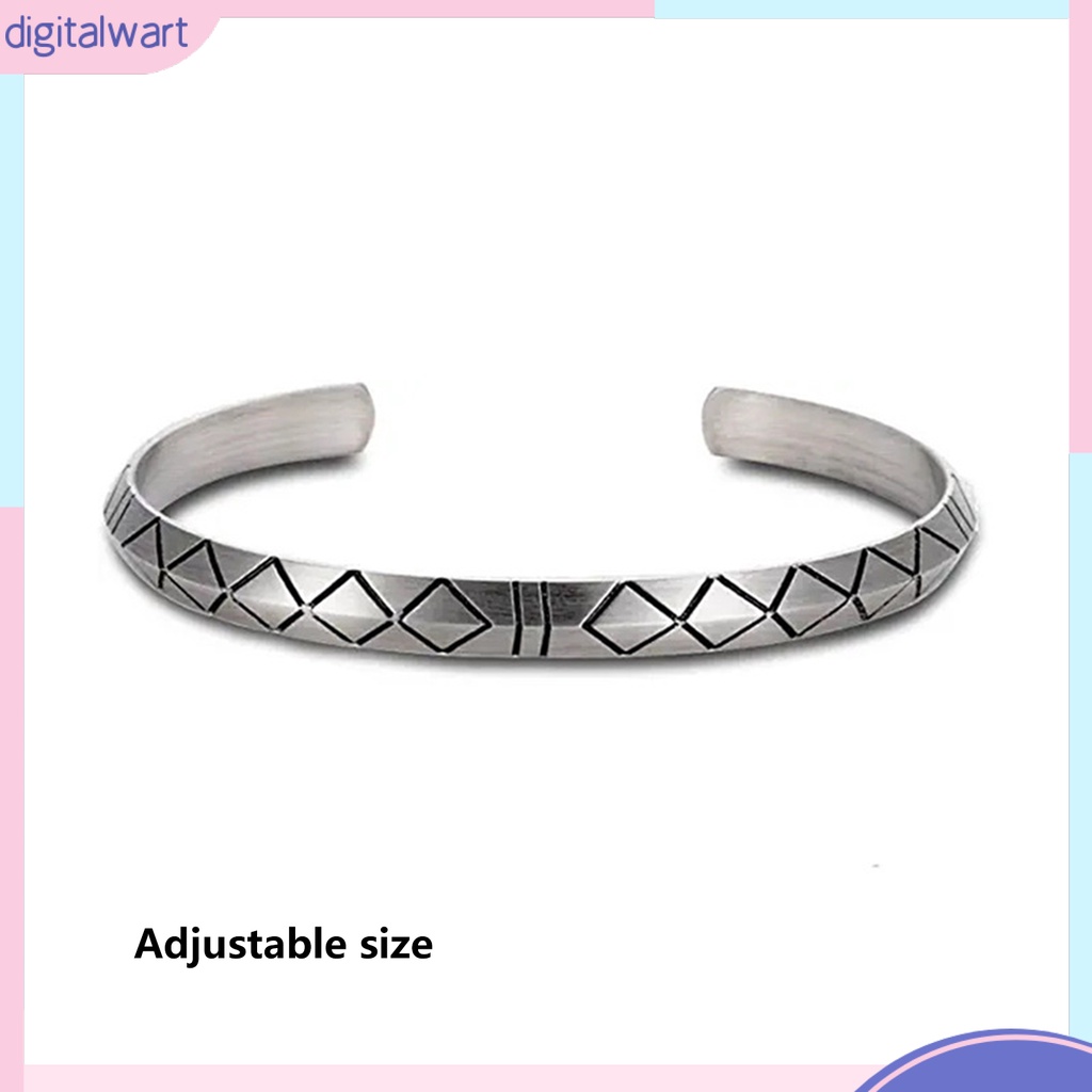 Vòng Đeo Tay Dạng Hở Màu Bạc Phong Cách Boho Màu Sắc Tùy Chỉnh Thời Trang Cho Nam [DIL]