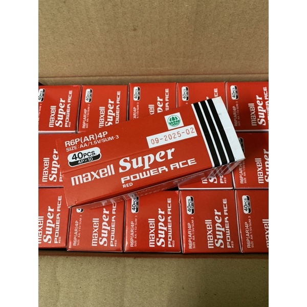 20 Viên Pin Maxell, 5 Vỉ 4 Viên Pin Tiểu Maxell, 1 Vỉ Pin 2A Maxell