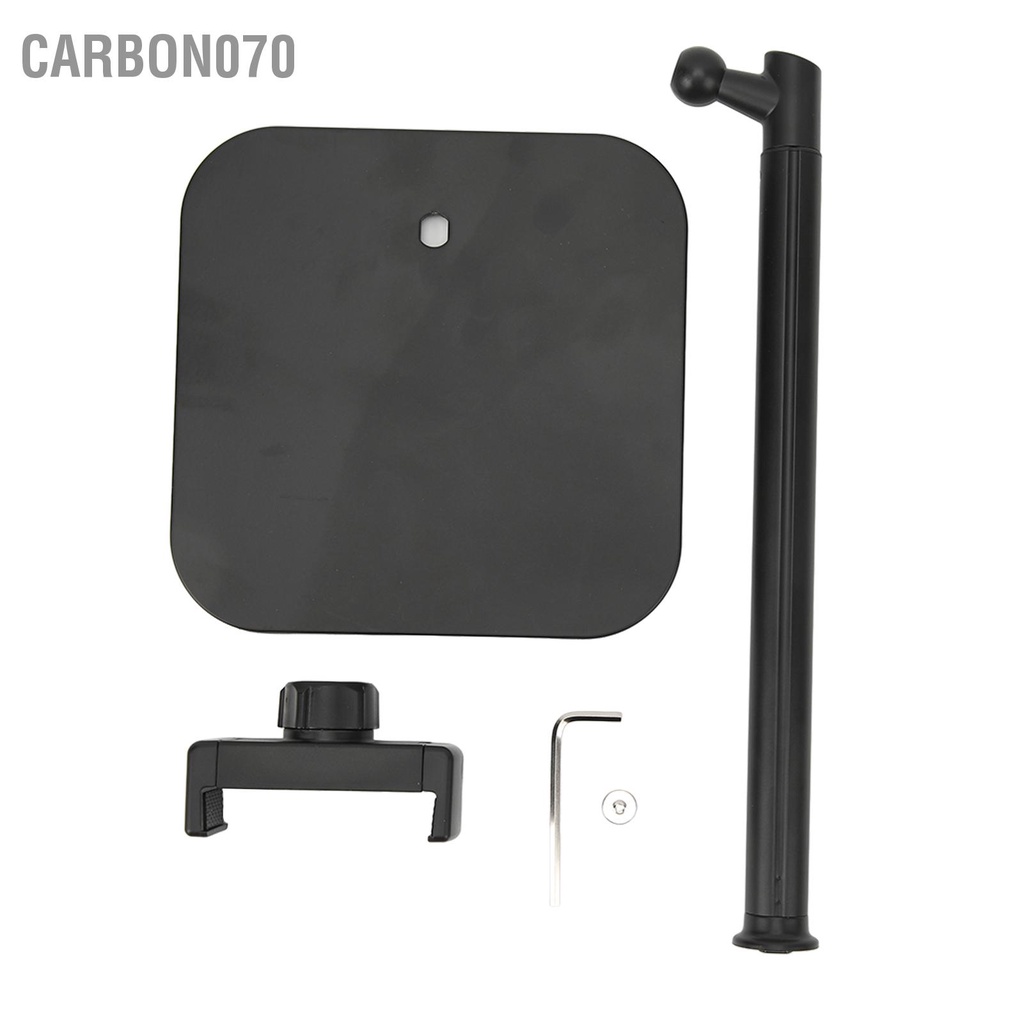 Carbon070 Giá Đỡ Điện Thoại Có Thể Điều Chỉnh Chiều Cao Xoay 360 Độ Đệm Mềm Kẹp Kim Loại Để Bàn Cho Thiết Bị 6.5 Inch