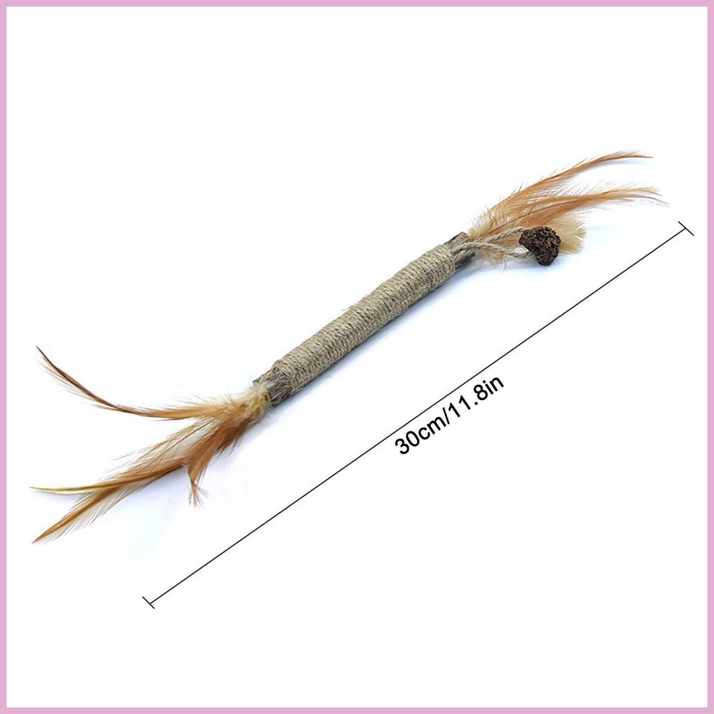 Đồ Chơi Nhai Gặm Bằng Lục Giác Phối Lông Vũ Mềm Mại Cho Mèo Cưng