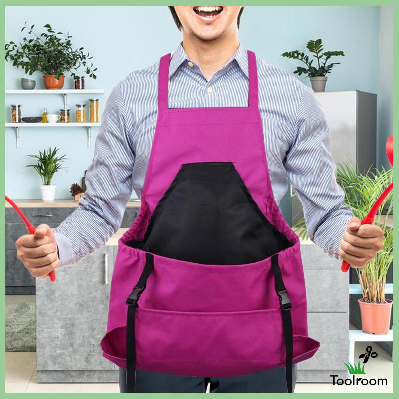 Tạp Dề Làm Vườn Có Túi Tháo Gỡ Nhanh