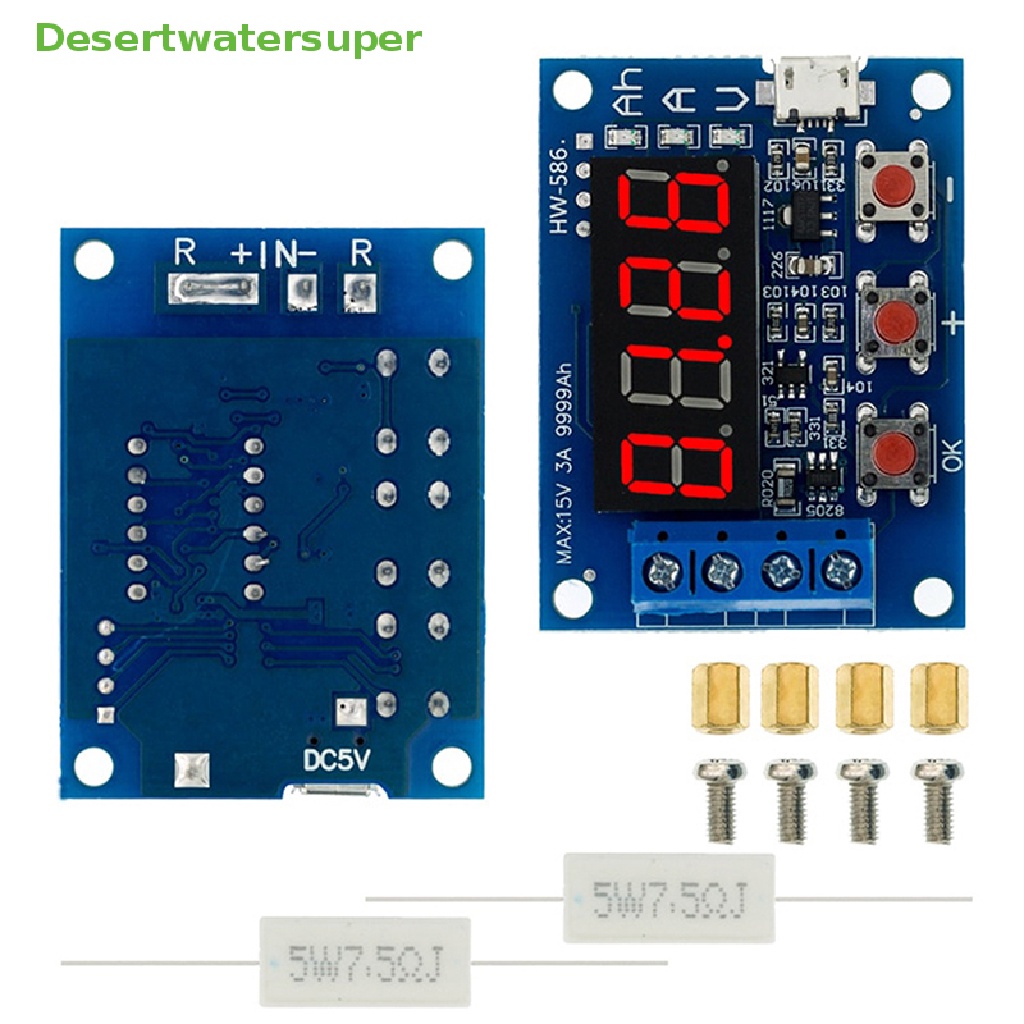 Bảng Mạch Kiểm Tra Nguồn Điện ZB2L3 18650 Lithium Lead-Acid Màn Hình LED