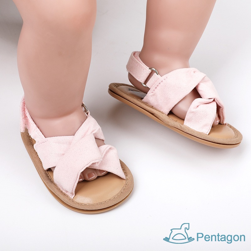 Xăng đan Cotton Đế Mềm Chống Trượt Thời Trang Mùa Hè Dành Cho Bé Gái