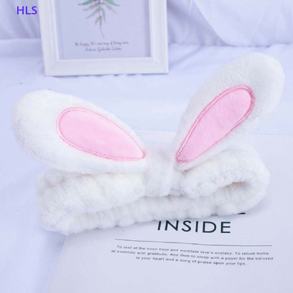 Băng Đô Tai Thỏ Dễ Thương Dùng Rửa Mặt Khi Tắm / Trang Điểm