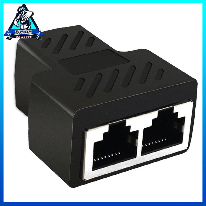 1 Đến 2 Cách Rj45 Ethernet LAN Bộ Chia Mạng Đôi Cổng Chuyển Đổi Khớp Nối Kết Mở Rộng Cắm [U/24]