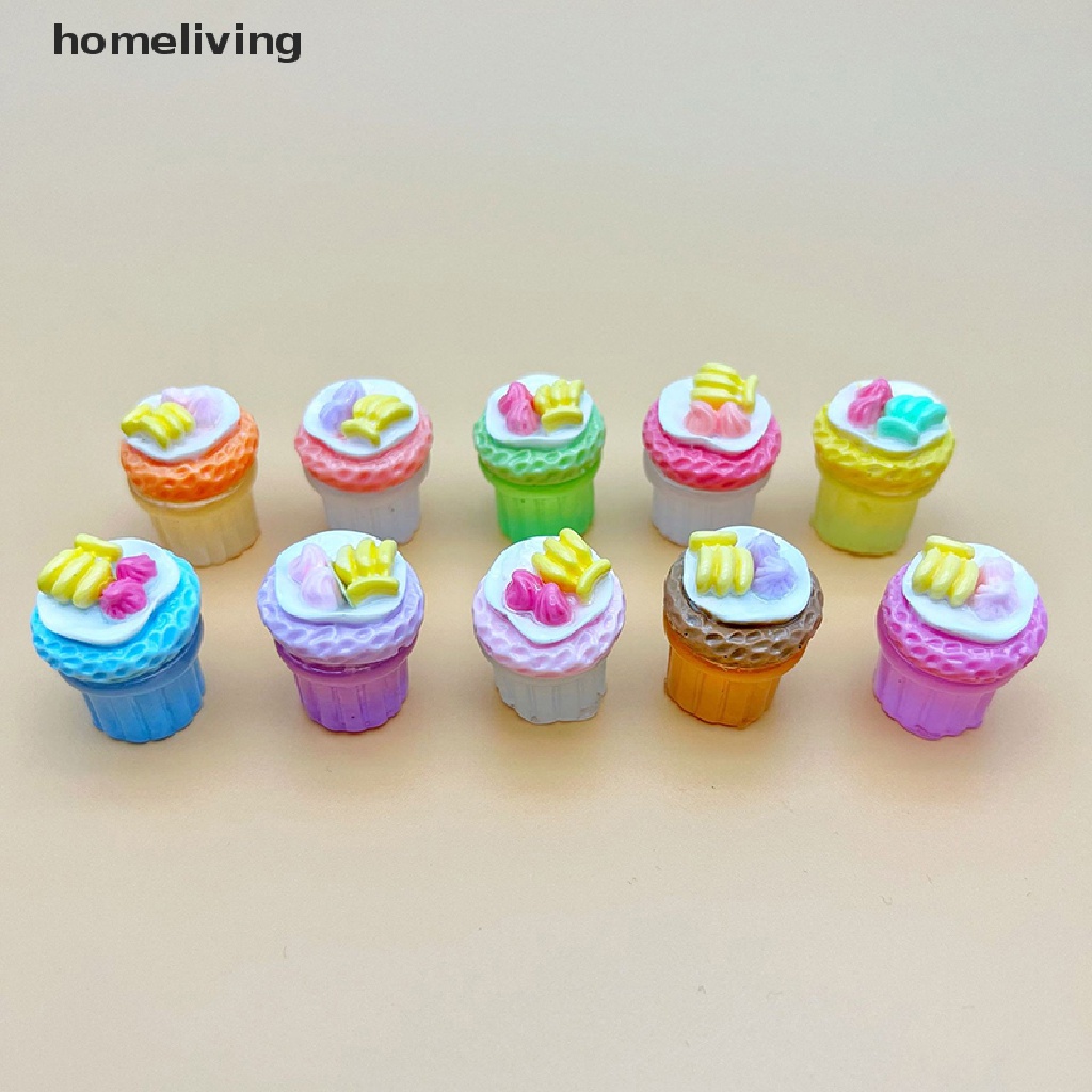 Bộ 2 Mô Hình Đồ Chơi Trang Trí Bánh Kem Hình Trái Chuối Mini Phát Sáng Độc Đáo