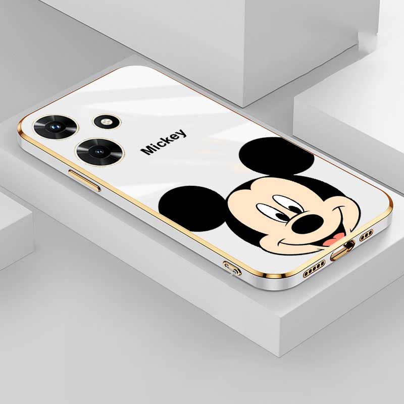Ốp Điện Thoại Viền Vuông Mạ 6D Hình Chuột Mickey Tinh Tế Cho OnePlus Nord CE 3 Lite