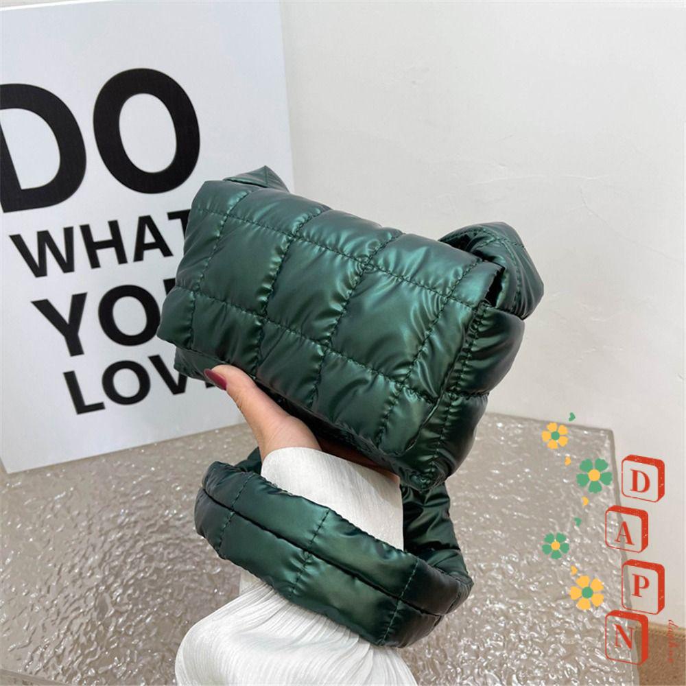 Túi Kẹp Nách Vải Cotton Họa Tiết Sọc Ca Rô Thời Trang Mùa Đông Ấm Áp