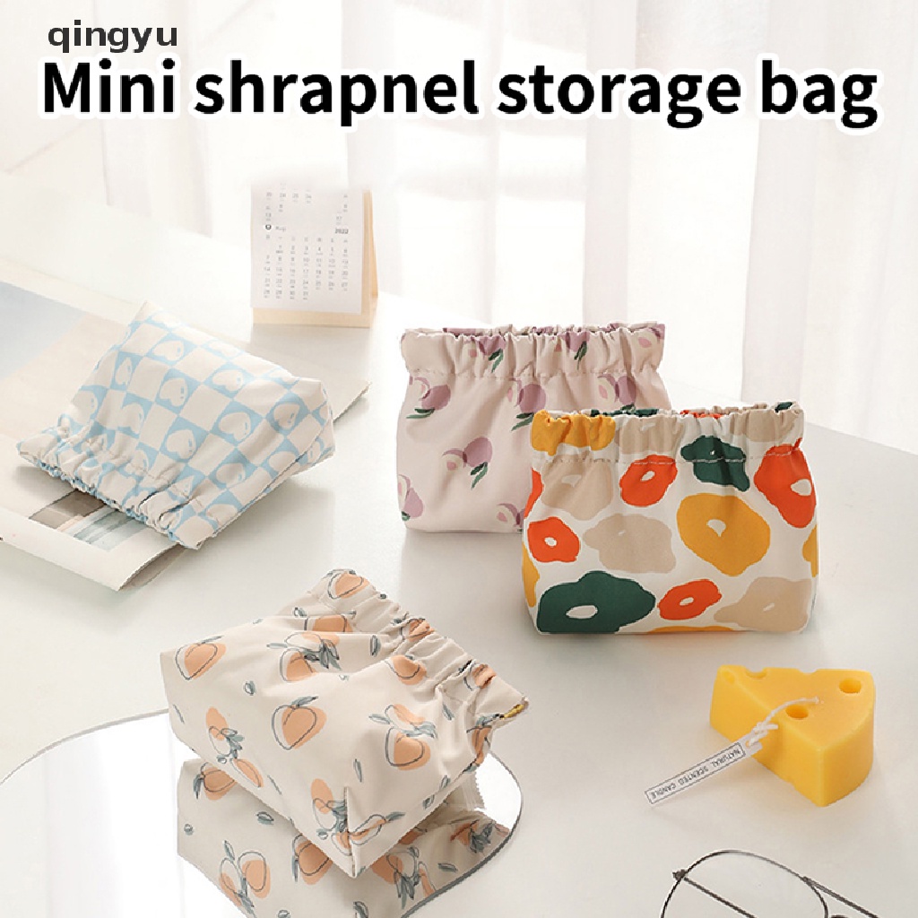 Túi Đựng Mỹ Phẩm / Thẻ / Tai Nghe / Son Môi Di Động qingyu Ins