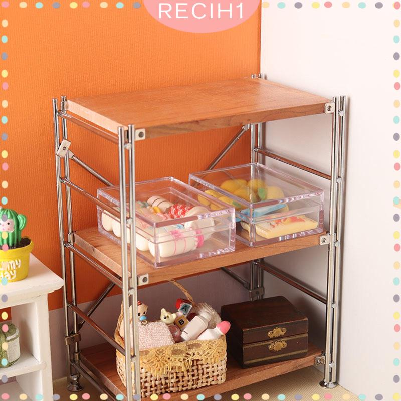 Hộp Đựng Đồ Chơi Mini Có Nắp Chống Bụi Trong Suốt Đa Năng Cho Nhà Búp Bê Tỉ Lệ 1 / 12