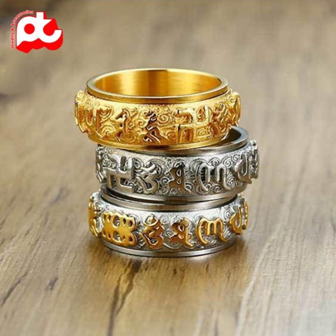 Nhẫn nam inox cao cấp thời trang rẻ đẹp ahaha.officical màu trắng thép không gỉ PTNNA21