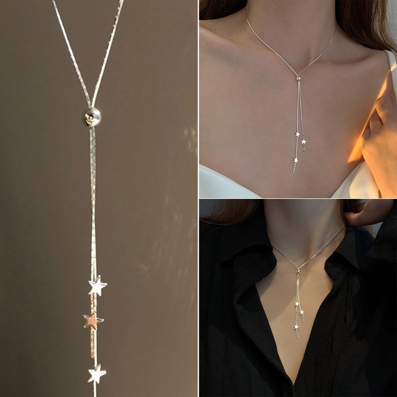 Dây Chuyền Bạc 925 Mặt Ngôi Sao Thời Trang Dành Cho Nữ