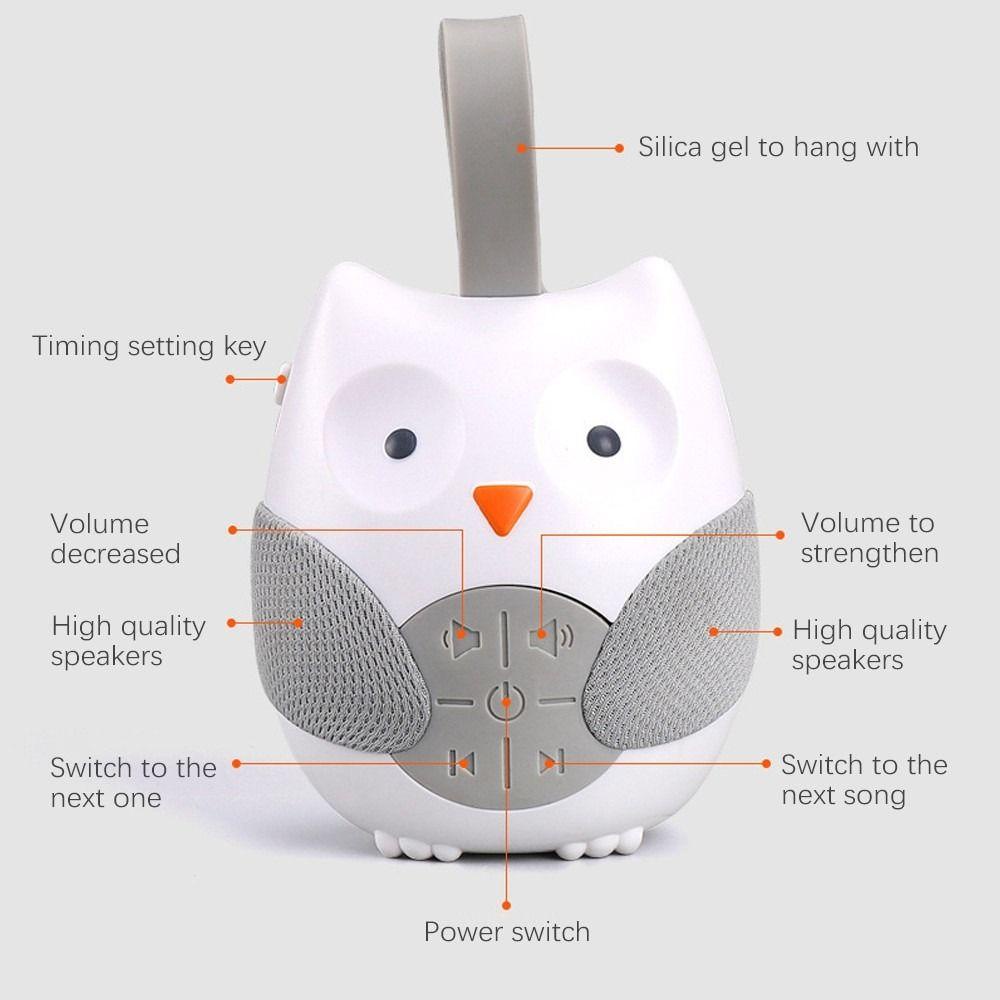 Loa Chống Tiếng Ồn Màu Trắng MAG|Cú Mới Biết Đi Thời Gian Làm Dịu Em Bé