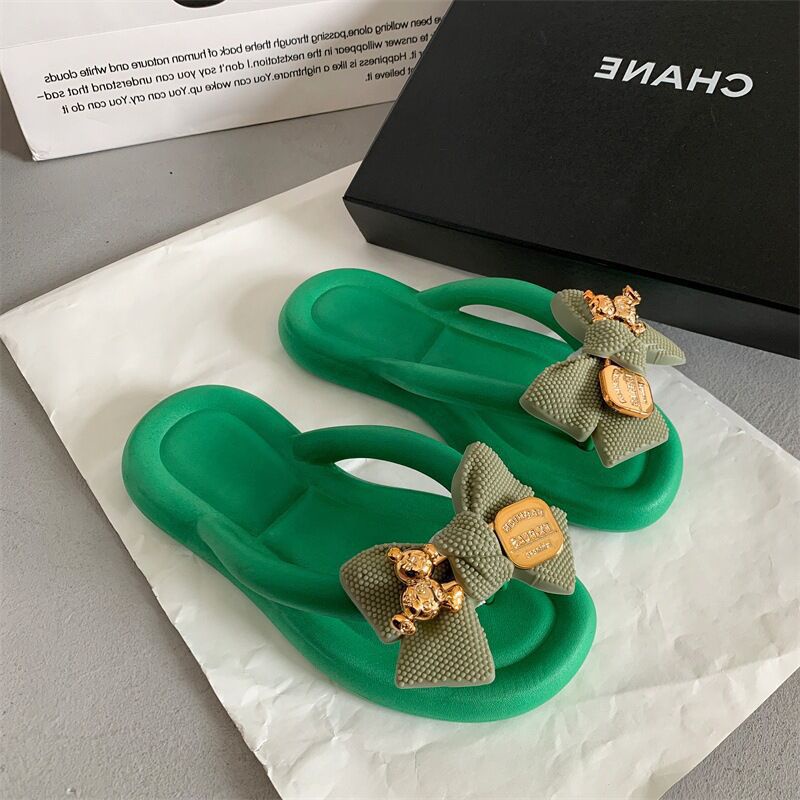 C＆S  dép kiểu nữ đi chơi dép bánh mì Thoải Mái Xinh Xắn dép bánh mì nữ dép quai ngang nữ 15Z2340712