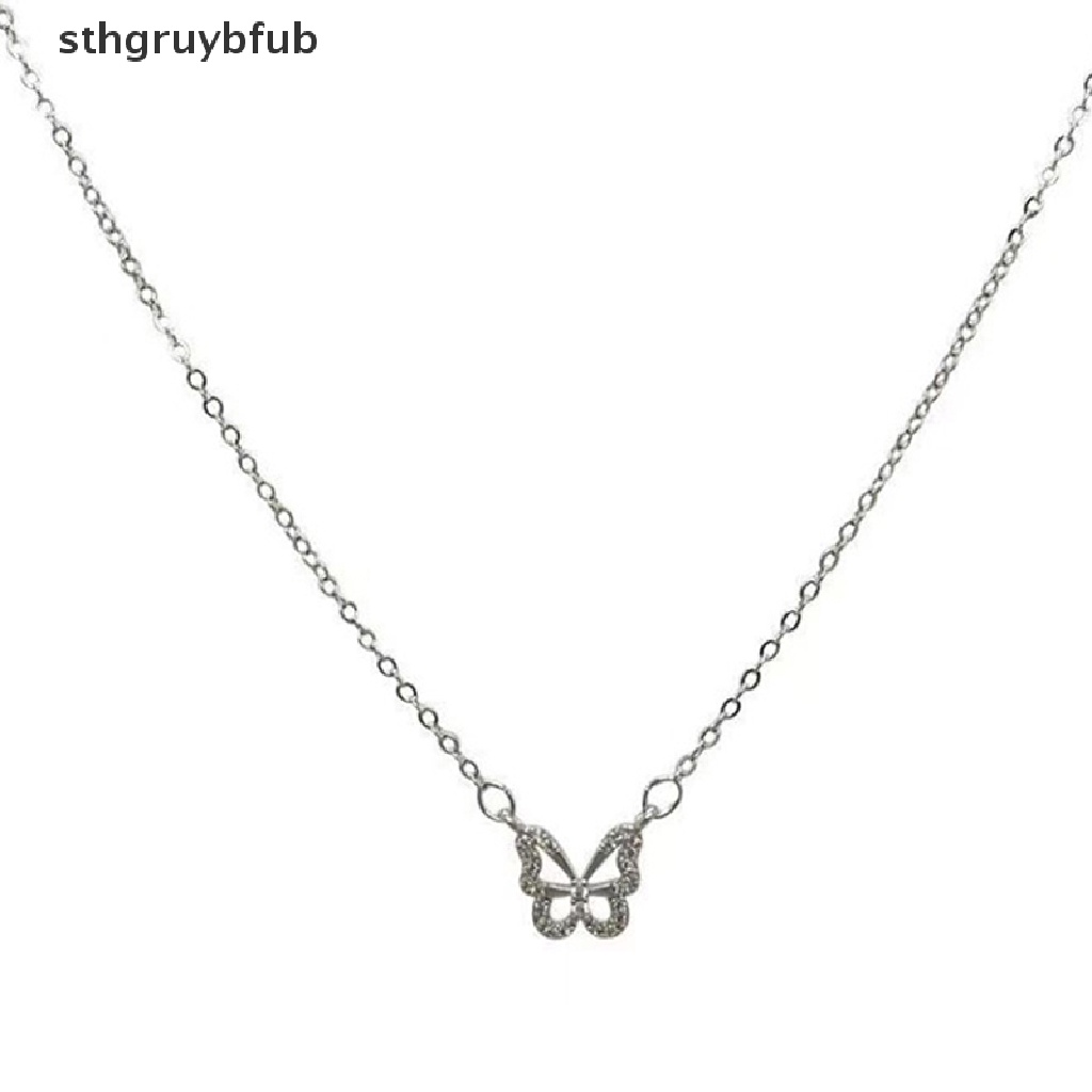 Vòng cổ Mặt Hình Bướm Đính Đá Thời Trang Cho Nữ