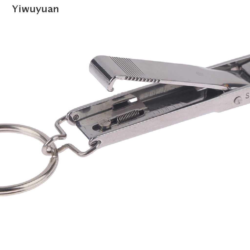 Kềm Cắt Móng Tay Siêu Mỏng Bằng Thép Không Gỉ Có Thể Gập Lại Kèm Dụng Cụ Dũa Móng