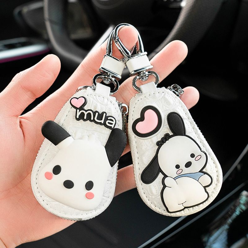 Pacha Vỏ Bọc Chìa Khóa Xe Hơi / Túi Đựng Chìa Khóa Xe Hơi Hình Chú Chó Xấu Xí Dễ Thương Sáng Tạo Cho Nữ st