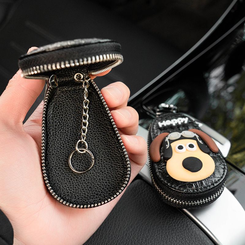 Pacha Vỏ Bọc Chìa Khóa Xe Hơi / Túi Đựng Chìa Khóa Xe Hơi Hình Chú Chó Xấu Xí Dễ Thương Sáng Tạo Cho Nữ st
