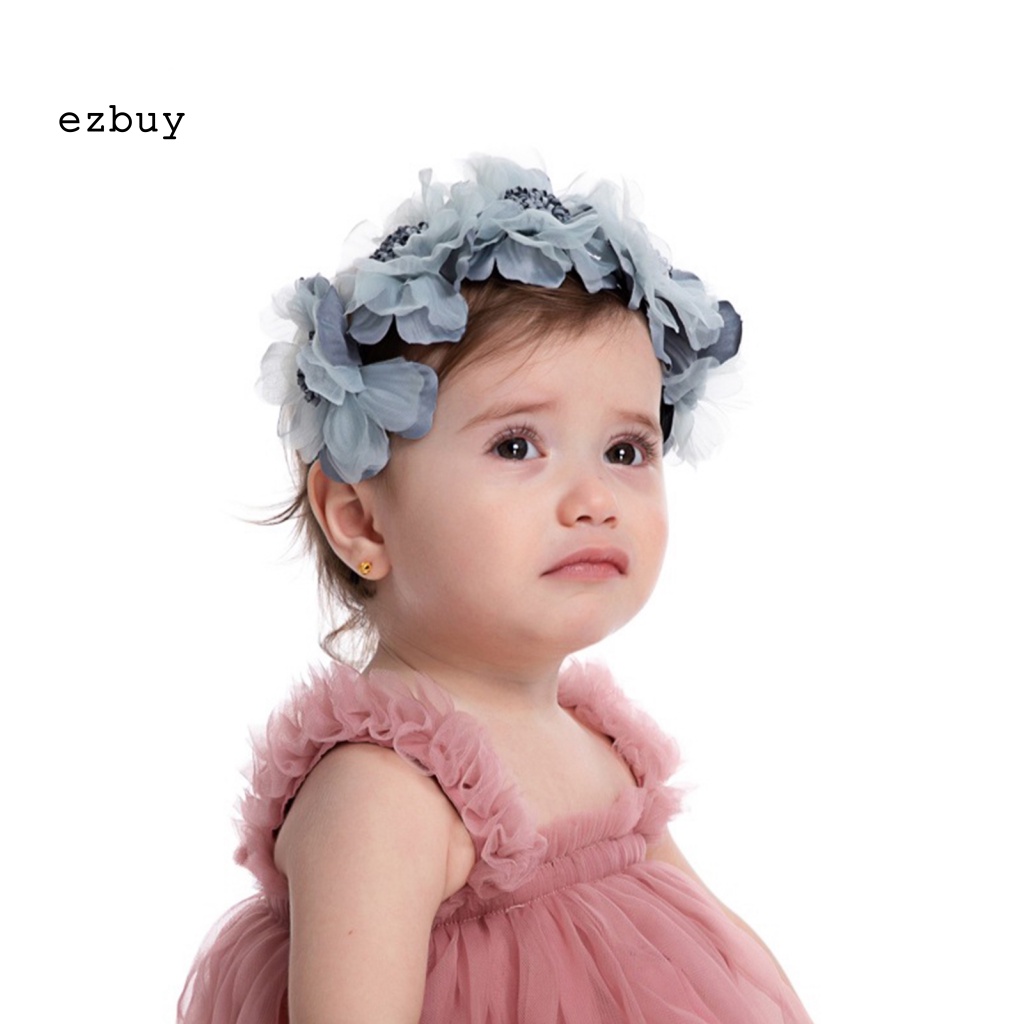 Băng Đô Hoa Co Giãn Xinh Xắn Cho Bé Gái