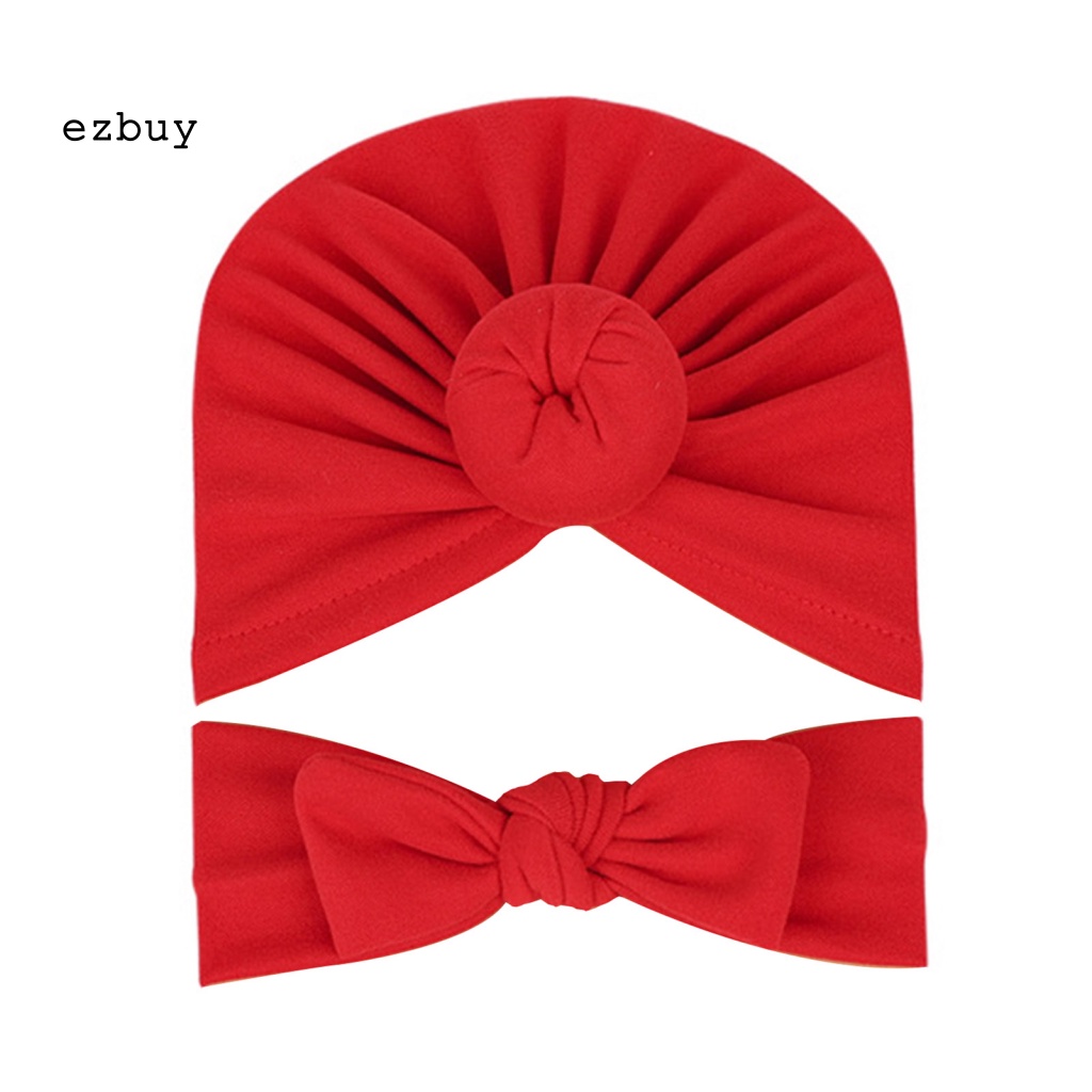 1 Bộ Mũ Vải Chống Mòn Thoải Mái Đính Nơ Thời Trang Mùa Thu Cho Bé Sơ Sinh