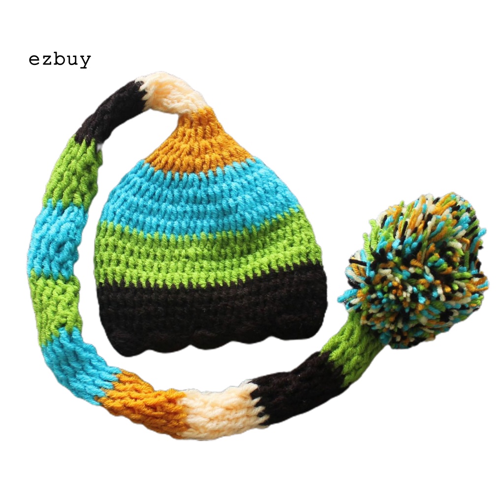 Mũ Len Hình Gà Con Dễ Thương Dùng Làm Đạo Cụ Chụp Ảnh Cho Bé Sơ Sinh