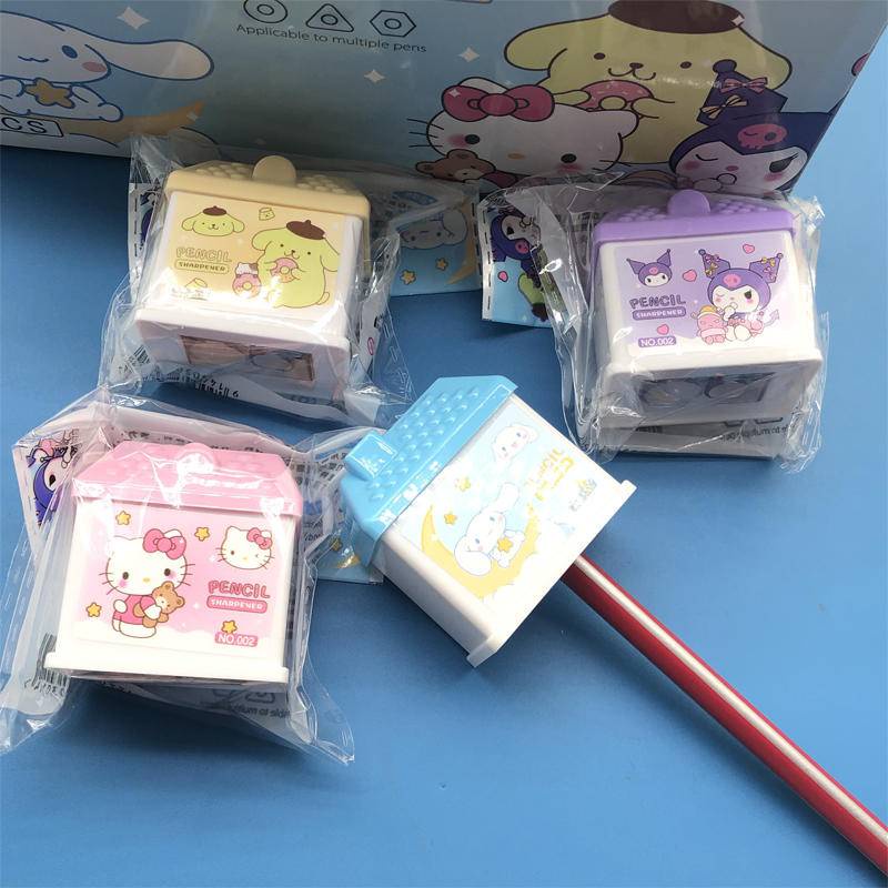 Sanrio Đồ Gọt Bút Chì Hình Ngôi Nhà 3D mini Bằng Nhựa Dễ Thương Cho Học Sinh Mymelody Kuromi Cinnamoroll Purin