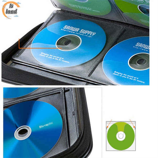 Hộp Đựng Đĩa Cd / dvd Chống Sốc Sức Chứa Lớn 96 Đĩa Tiện Dụng Khi Đi Du Lịch
