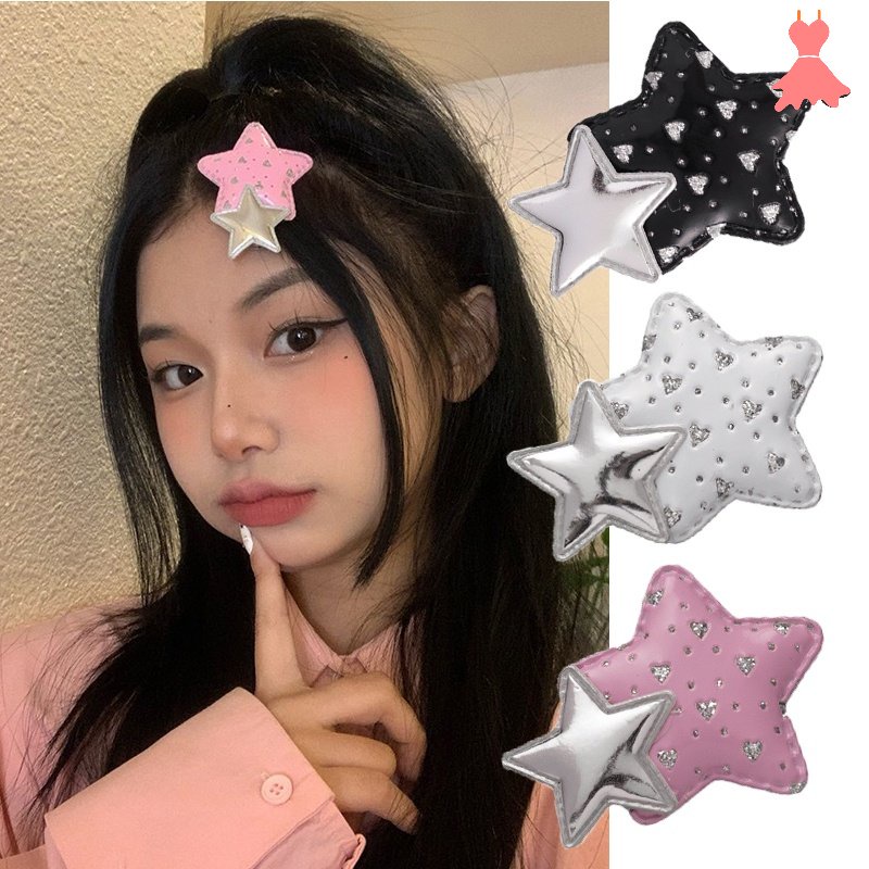 Kẹp Tóc Ngôi Sao Năm Cánh / Nhiều Lớp Đính Sequin Trong Suốt Thời Trang Cho Nữ