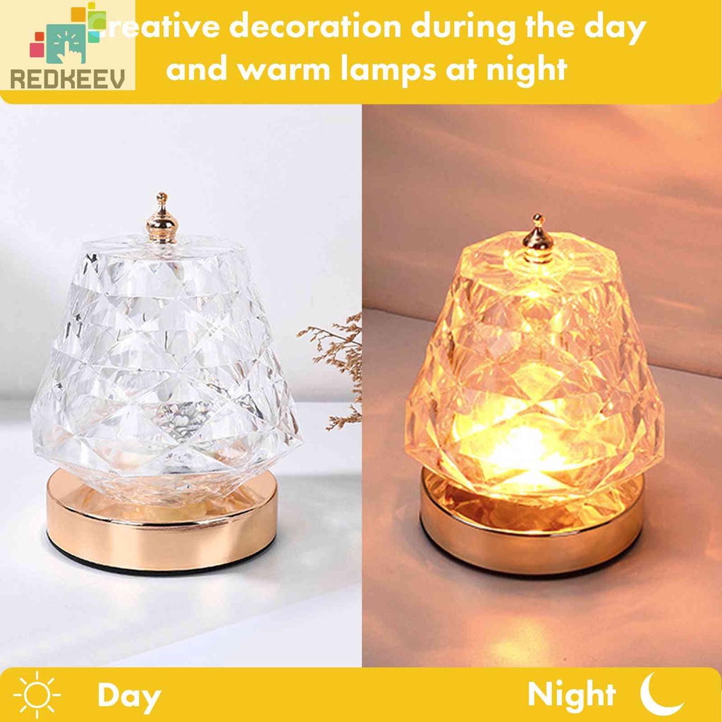 Đèn LED Chiếu Bằng Acrylic Pha Lê Có Điều Khiển Từ Xa Tiện Dụng