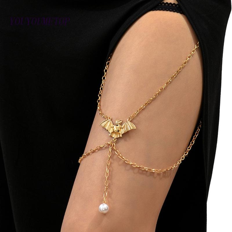 Chuỗi Ngọc Trai Đeo Chân Hình Dơi Độc Đáo Cho Nữ