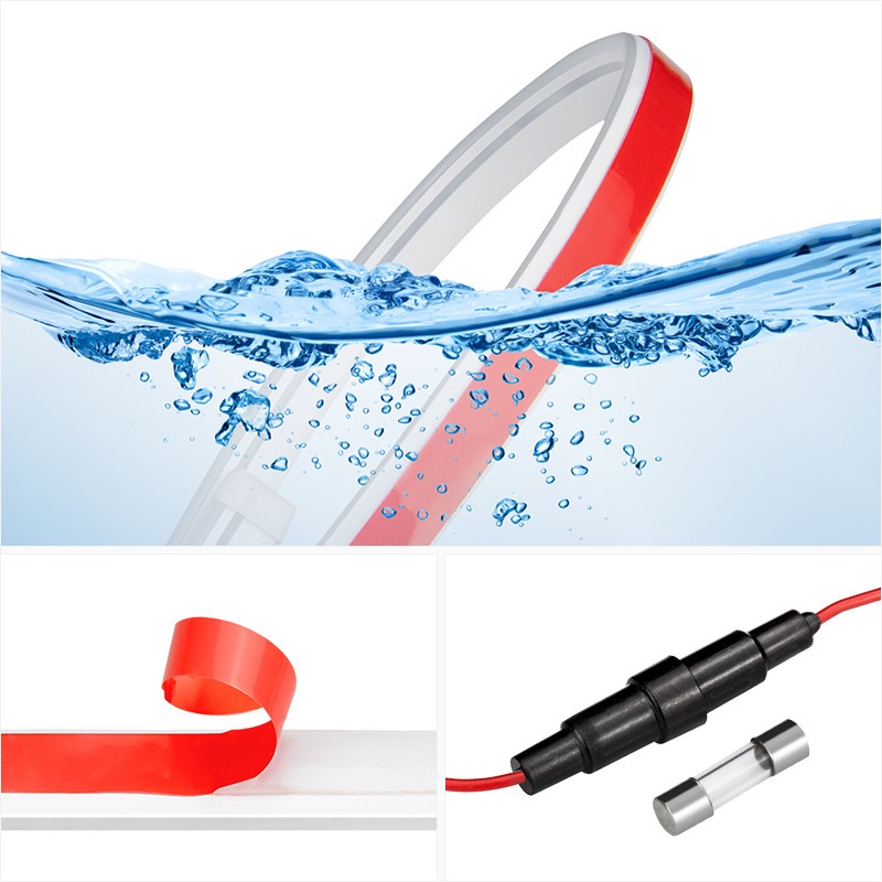 Dải Đèn LED Cảnh Báo Có Thể Uốn Cong Linh Hoạt Siêu Bền Trang Trí Cạnh Xe Hơi / Xe Tải