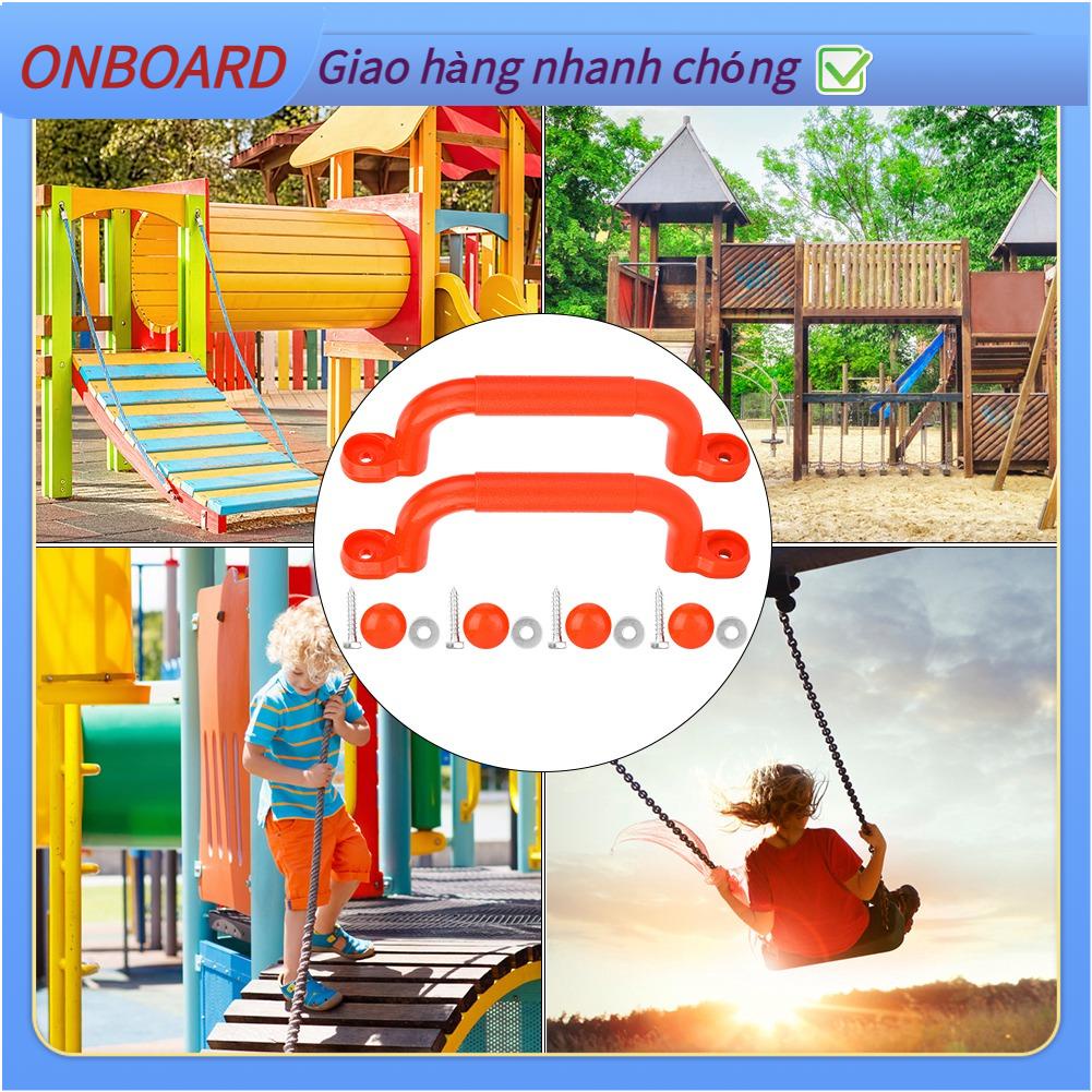 OnBoard Một cặp đồ chơi bằng nhựa cho trẻ em Sân an toàn Tay cầm chống trượt Phụ kiện xích đu