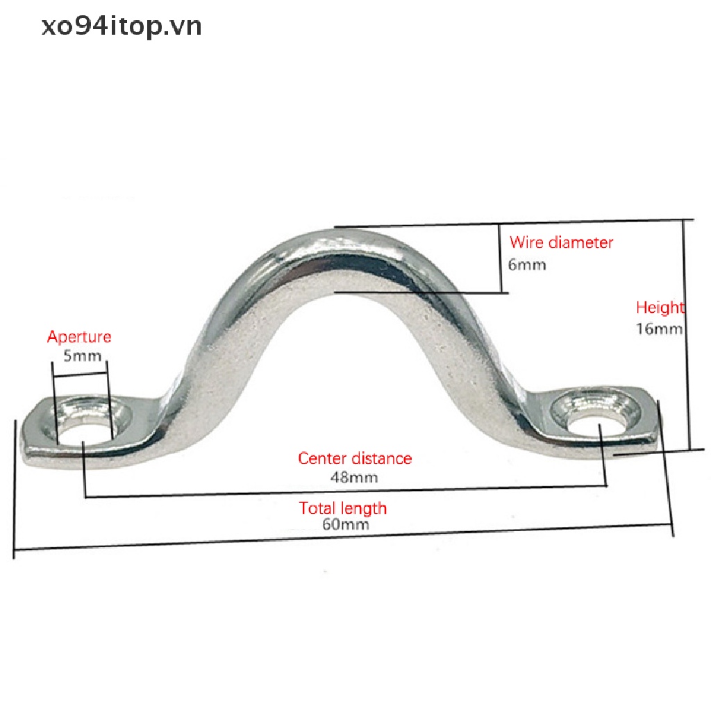 Xoitop Set 4 Tay Cầm Nhỏ Cố Định Tàu Thuyền Bằng Thép Không Gỉ Bền Bỉ