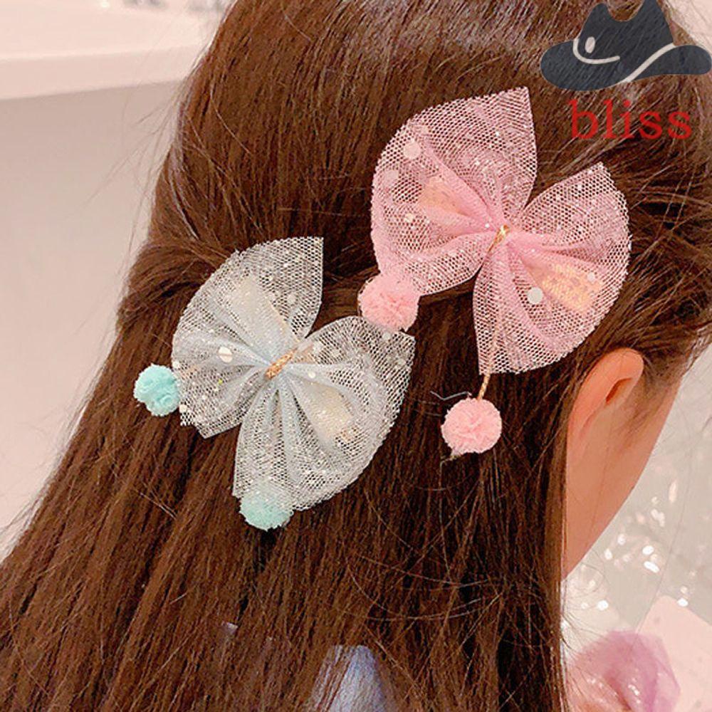 Kẹp Tóc Mỏ Vịt Đính Kim Sa Lấp Lánh Thời Trang Hàn Quốc Cho Bé