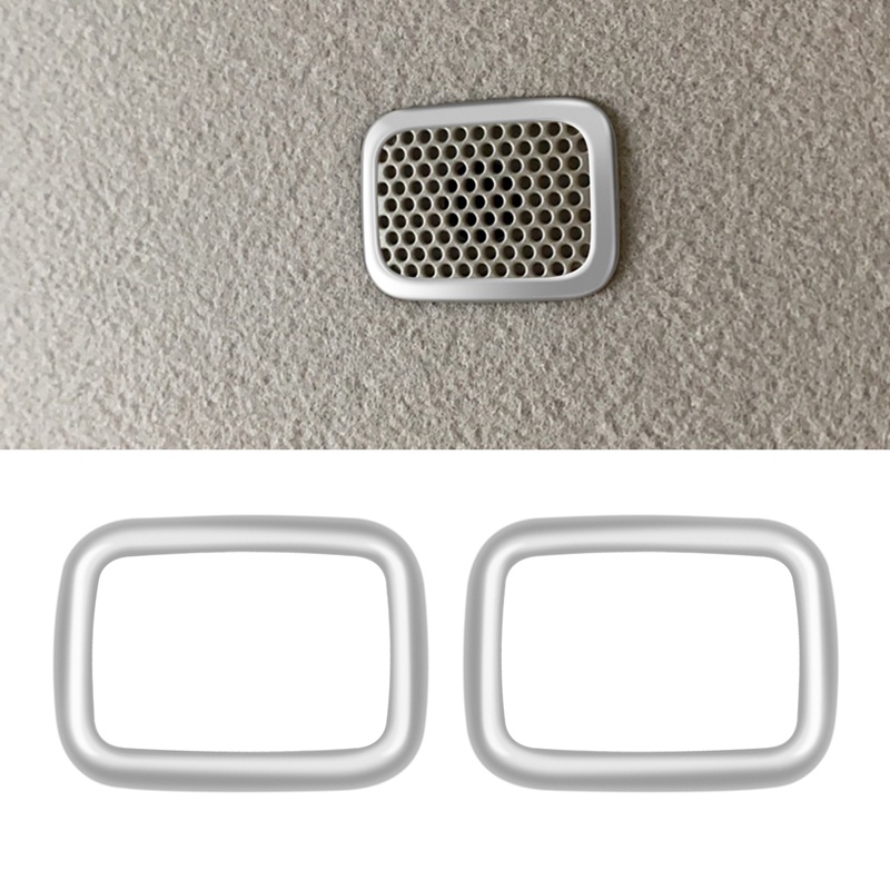 1 Cặp Miếng Dán Viền Loa Âm Thanh Trên Nóc Xe Hơi Bằng Sợi Carbon Cho Toyota Sienta 2022 2023 RHD