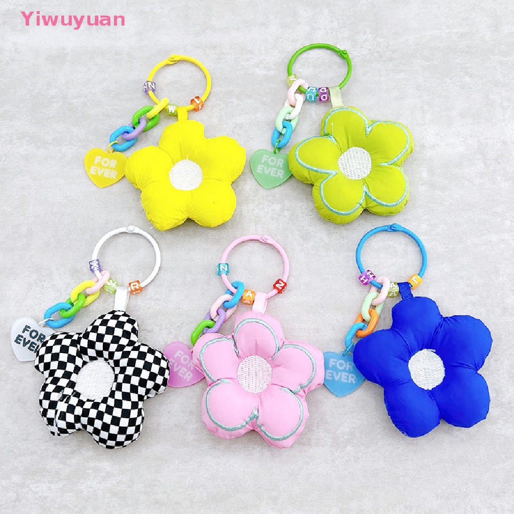 1 Móc Khóa Hoa Hướng Dương Vải Dễ Thương Mới