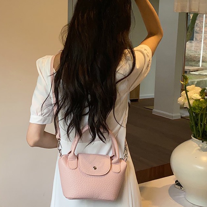 Túi Đeo Vai mini Màu Sắc Ngọt Ngào Phong Cách retro Cho Nữ