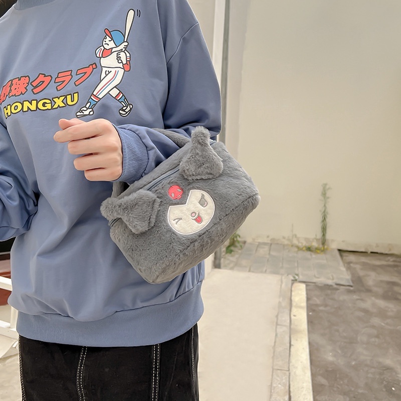 Hàng Có Sẵn Sanrio Túi Đựng Đồ Trang Điểm / Mỹ Phẩm Kirby Bằng Vải Bông Kích Thước Nhỏ Gọn Họa Tiết Hoạt Hình Beg Mekap Beg Meka